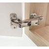 image:imageDECOBASICS Lazy Susan PieCorner Kitchen Cabinet Hinge Set for Folding Doors 165 Degree Nickle Plated Iron Concealed Hinges with Plates for Face Frame and Frameless Cabinets