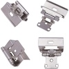 image:imageDecoBasics 12 Overlay Full Wrap Cabinet Hinges for Kitchen 25 Pair 50 Pcs Satin Brushed Nickel Around Self Closing25 Pairs Pack 50 Pcs