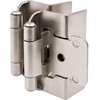 image:imageDecoBasics 12 Overlay Full Wrap Cabinet Hinges for Kitchen 25 Pair 50 Pcs Satin Brushed Nickel Around Self Closing5 Pairs Pack 10 Pcs