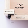 image:imageDecoBasics 20 Pack Oil Rubbed Bronze Cabinet Hinges for Cabinet Doors 10 Pairs  12 Overlay SemiWrap SelfClosing Face Frame Hinges for Cupboard amp Kitchen Doors wQuiet BumpersBrushed Nickel
