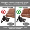 image:imageDecoBasics 38 Inset Cabinet Hinges Bronze 25 Pair 50 Pcs Oil Rubbed Bronze Offset Self Closing Cabinet Hinges for Kitchen Cabinets wBumpers amp Upgraded ScrewsOil Rubbed Bronze