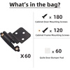 image:imageDecoBasics 38 Inset Cabinet Hinges Bronze 25 Pair 50 Pcs Oil Rubbed Bronze Offset Self Closing Cabinet Hinges for Kitchen Cabinets wBumpers amp Upgraded ScrewsMatte Black