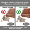 image:imageDecoBasics 38 Inset Cabinet Hinges Bronze 25 Pair 50 Pcs Oil Rubbed Bronze Offset Self Closing Cabinet Hinges for Kitchen Cabinets wBumpers amp Upgraded ScrewsOil Rubbed Bronze