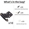 image:imageDecoBasics 38 Inset Cabinet Hinges Bronze 25 Pair 50 Pcs Oil Rubbed Bronze Offset Self Closing Cabinet Hinges for Kitchen Cabinets wBumpers amp Upgraded ScrewsMatte Black