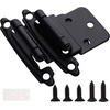 image:imageDecoBasics 38 Inset Cabinet Hinges Bronze 25 Pair 50 Pcs Oil Rubbed Bronze Offset Self Closing Cabinet Hinges for Kitchen Cabinets wBumpers amp Upgraded ScrewsMatte Black