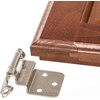 image:imageDecoBasics 38 Inset Cabinet Hinges Brushed Nickel 1 Pair 2 Pcs Offset Self Closing Cabinet Hinges for Kitchen Cabinets Satin Nickel wSilicon Bumpers amp Upgraded ScrewsBrushed Nickel