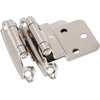 image:imageDecoBasics 38 Inset Cabinet Hinges Brushed Nickel 1 Pair 2 Pcs Offset Self Closing Cabinet Hinges for Kitchen Cabinets Satin Nickel wSilicon Bumpers amp Upgraded ScrewsBrushed Nickel
