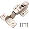 image:imageDecoBasics Full Overlay European Soft Close Cabinet Hinges for Kitchen Cabinets 100 Pcs 105 Frameless Concealed Cabinet Door Hinge 10 Way Adjustability amp Clip on Plate Easy InstallationHalf Overlay