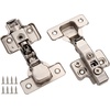 image:imageDecoBasics Full Overlay European Soft Close Cabinet Hinges for Kitchen Cabinets 100 Pcs 105 Frameless Concealed Cabinet Door Hinge 10 Way Adjustability amp Clip on Plate Easy InstallationFull Overlay
