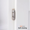 image:imageDecobasics 2 Pack 12 Overlay Brushed Nickel Cabinet Hinges for Cabinet Doors 1 Pairs  SelfClosing SemiWrap Face Frame Hinges for Cupboard amp Kitchen Doors wScrews amp Quiet BumpersBrushed Nickel