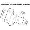 image:imageDecobasics 2 Pack 12 Overlay Brushed Nickel Cabinet Hinges for Cabinet Doors 1 Pairs  SelfClosing SemiWrap Face Frame Hinges for Cupboard amp Kitchen Doors wScrews amp Quiet BumpersOil Rubbed Bronze