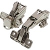 image:imageDECOBASICS Lazy Susan PieCorner Kitchen Cabinet Hinge Set for Folding Doors 165 Degree Nickle Plated Iron Concealed Hinges with Plates for Face Frame and Frameless Cabinets