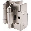 image:imageDecoBasics 12 Overlay Full Wrap Cabinet Hinges for Kitchen 25 Pair 50 Pcs Satin Brushed Nickel Around Self Closing10 Pairs Pack 20 Pcs