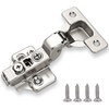 image:imageDecoBasics Full Overlay European Soft Close Cabinet Hinges for Kitchen Cabinets 100 Pcs 105 Frameless Concealed Cabinet Door Hinge 10 Way Adjustability amp Clip on Plate Easy InstallationInset