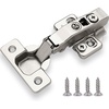 image:imageDecoBasics Full Overlay European Soft Close Cabinet Hinges for Kitchen Cabinets 100 Pcs 105 Frameless Concealed Cabinet Door Hinge 10 Way Adjustability amp Clip on Plate Easy InstallationFull Overlay