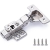 image:imageDecoBasics Half Overlay Soft Close Cabinet Hinges for Kitchen Cabinets 40 Pcs 105 Frameless Concealed Cabinet Door Hinge 3 Way Adjustability Clip on Plate amp Matching Screw for Easy Installation