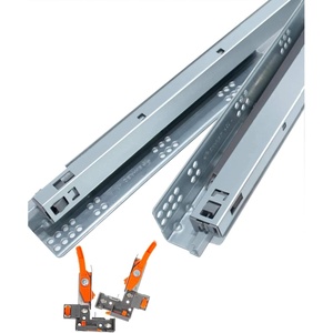 image:imageDecoBasics 18 Undermount Drawer Slides 5 Pair Full Extension Soft Close HeavyDuty Sliding Hardware for Kitchens Bathrooms Desks  85lb Load Rate  Metal 10 Slides 18 Inch