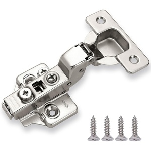 image:imageDecoBasics Full Overlay European Soft Close Cabinet Hinges for Kitchen Cabinets 100 Pcs 105 Frameless Concealed Cabinet Door Hinge 10 Way Adjustability amp Clip on Plate Easy InstallationInset