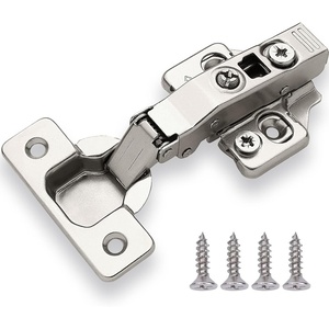 image:imageDecoBasics Full Overlay European Soft Close Cabinet Hinges for Kitchen Cabinets 100 Pcs 105 Frameless Concealed Cabinet Door Hinge 10 Way Adjustability amp Clip on Plate Easy InstallationFull Overlay