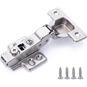 image:imageDecoBasics Half Overlay Soft Close Cabinet Hinges for Kitchen Cabinets 40 Pcs 105 Frameless Concealed Cabinet Door Hinge 3 Way Adjustability Clip on Plate amp Matching Screw for Easy Installation