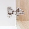 image:imageDecoBasics 58 Overlay Full Overlay Soft Close Cabinet Hinges for Kitchen Cabinets 2 PCS 105 Face Frame Concealed Cabinet Door Hinge 3 Way Adjustability Matching Screw amp Easy Installation