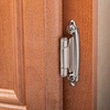 image:imageDecoBasics Cabinet Hinges Brushed Nickel for Kitchen Cabinets Doors 1 Pair 2 Pcs 12 Overlay Variable Self Closing Kitchen Cabinet Hinges Flush Mount wSilicon Bumpers amp Hardware ScrewsBrushed Nickel