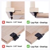 image:imageDecoBasics Cabinet Hinges Brushed Nickel for Kitchen Cabinets Doors 25 Pair 50 Pcs 12 Overlay Variable Self Closing Kitchen Cabinet Hinges Flush Mount wSilicon Bumpers amp Hardware ScrewsOil Rubbed Bronze