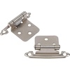 image:imageDecoBasics Overlay Cabinet Hinges 20 Pair  40 Pack Brushed Nickel Face Frame Metal Hinges for Kitchen Cabinet Cabinet Hardware Quick amp Easy Installation