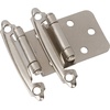 image:imageDecoBasics Overlay Cabinet Hinges 25 Pair  50 Pack Brushed Nickel Face Frame Metal Hinges for Kitchen Cabinet Cabinet Hardware Quick amp Easy Installation