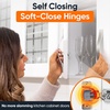 image:imageDecobasics 10 Pack Soft Close Cabinet Hinges  12 Overlay for Kitchen Cabinet Doors Slow SelfClosing Concealed Hidden Hinges for Face Frame Stainless Steel 3Way Adjustable amp Quiet Close Damper12 in