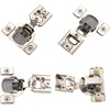 image:imageDecobasics 10 Pack Soft Close Cabinet Hinges  12 Overlay for Kitchen Cabinet Doors Slow SelfClosing Concealed Hidden Hinges for Face Frame Stainless Steel 3Way Adjustable amp Quiet Close Damper34 Inch