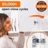 image:imageDecobasics 10 Pack Soft Close Cabinet Hinges  12 Overlay for Kitchen Cabinet Doors Slow SelfClosing Concealed Hidden Hinges for Face Frame Stainless Steel 3Way Adjustable amp Quiet Close Damper716 Inch