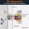 image:imageDecobasics 10 Pack Soft Close Cabinet Hinges  12 Overlay for Kitchen Cabinet Doors Slow SelfClosing Concealed Hidden Hinges for Face Frame Stainless Steel 3Way Adjustable amp Quiet Close Damper34 Inch