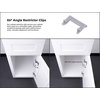 image:imageDecobasics 10 Pack Soft Close Cabinet Hinges  12 Overlay for Kitchen Cabinet Doors Slow SelfClosing Concealed Hidden Hinges for Face Frame Stainless Steel 3Way Adjustable amp Quiet Close Damper86 Degree