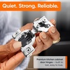 image:imageDecobasics 10 Pack Soft Close Cabinet Hinges  12 Overlay for Kitchen Cabinet Doors Slow SelfClosing Concealed Hidden Hinges for Face Frame Stainless Steel 3Way Adjustable amp Quiet Close Damper12 Inch