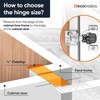 image:imageDecobasics 10 Pack Soft Close Cabinet Hinges  12 Overlay for Kitchen Cabinet Doors Slow SelfClosing Concealed Hidden Hinges for Face Frame Stainless Steel 3Way Adjustable amp Quiet Close Damper12 Inch