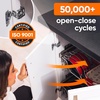 image:imageDecobasics 10 Pack Soft Close Cabinet Hinges  12 Overlay for Kitchen Cabinet Doors Slow SelfClosing Concealed Hidden Hinges for Face Frame Stainless Steel 3Way Adjustable amp Quiet Close Damper138 Inch