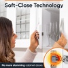 image:imageDecobasics 10 Pack Soft Close Cabinet Hinges  12 Overlay for Kitchen Cabinet Doors Slow SelfClosing Concealed Hidden Hinges for Face Frame Stainless Steel 3Way Adjustable amp Quiet Close Damper34 Inch