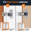 image:imageDecobasics 10 Pack Soft Close Cabinet Hinges  12 Overlay for Kitchen Cabinet Doors Slow SelfClosing Concealed Hidden Hinges for Face Frame Stainless Steel 3Way Adjustable amp Quiet Close Damper34 Inch
