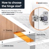 image:imageDecobasics 10 Pack Soft Close Cabinet Hinges  12 Overlay for Kitchen Cabinet Doors Slow SelfClosing Concealed Hidden Hinges for Face Frame Stainless Steel 3Way Adjustable amp Quiet Close Damper34 Inch