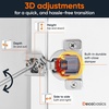 image:imageDecobasics 10 Pack Soft Close Cabinet Hinges  12 Overlay for Kitchen Cabinet Doors Slow SelfClosing Concealed Hidden Hinges for Face Frame Stainless Steel 3Way Adjustable amp Quiet Close Damper12 in