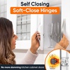 image:imageDecobasics 10 Pack Soft Close Cabinet Hinges  12 Overlay for Kitchen Cabinet Doors Slow SelfClosing Concealed Hidden Hinges for Face Frame Stainless Steel 3Way Adjustable amp Quiet Close Damper58 Inch