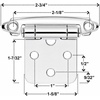 image:imageDecobasics 12 Overlay Matte Black Cabinet Hinges 1 Pair 2 Pcs Self Closing Bath amp Kitchen Cabinet Hinges Black Flush Mount wDoor Bumpers amp Upgraded ScrewsPolished Chrome