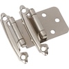 image:imageDecoBasics Overlay Cabinet Hinges 25 Pair  50 Pack Brushed Nickel Face Frame Metal Hinges for Kitchen Cabinet Cabinet Hardware Quick amp Easy Installation