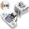 image:imageDecobasics 10 Pack Soft Close Cabinet Hinges  12 Overlay for Kitchen Cabinet Doors Slow SelfClosing Concealed Hidden Hinges for Face Frame Stainless Steel 3Way Adjustable amp Quiet Close Damper112 Inch
