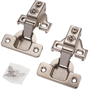 image:imageDecoBasics 58 Overlay Full Overlay Soft Close Cabinet Hinges for Kitchen Cabinets 2 PCS 105 Face Frame Concealed Cabinet Door Hinge 3 Way Adjustability Matching Screw amp Easy Installation