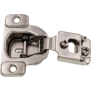image:imageDecoBasics Face Frame Cabinet Hinges Kitchen and Bathroom 3Way Adjustability 12 Overlay  StainlessSteel Metal Finish wScrews 50 12