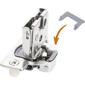 image:imageDecobasics 10 Pack Soft Close Cabinet Hinges  12 Overlay for Kitchen Cabinet Doors Slow SelfClosing Concealed Hidden Hinges for Face Frame Stainless Steel 3Way Adjustable amp Quiet Close Damper86 Degree
